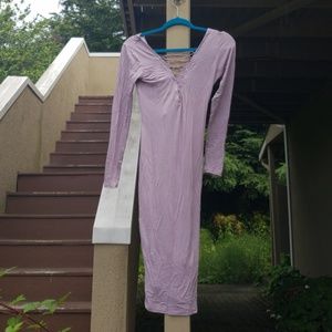 Formfitting lavender dress (SEXY)